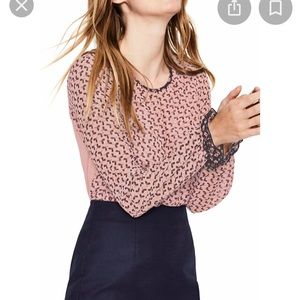 NWT Boden “Milkshake Clover” Blouse